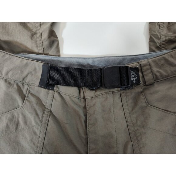 Mountain Hardware Convertible Nylon Pants/Shorts Women's 8 Belted Khaki Stone - Picture 3 of 11